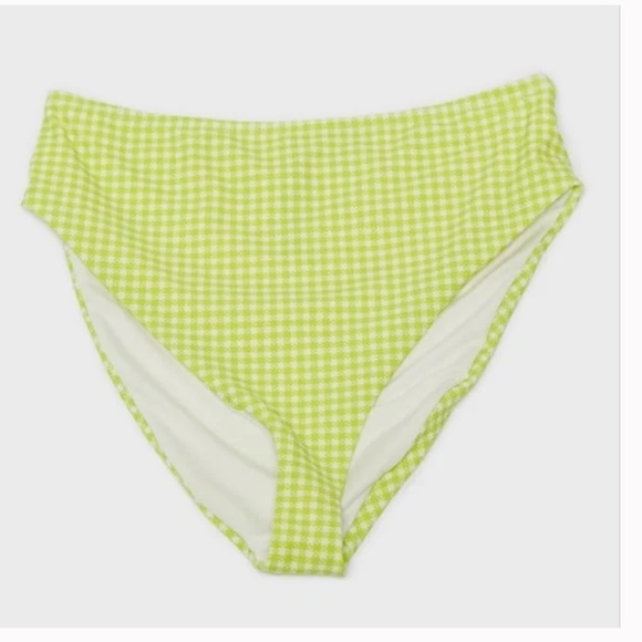 Jamie Printed High-Waisted Peasant Hipster Hippie Art Deco Boho Bikini Bottoms - Picture 3 of 5